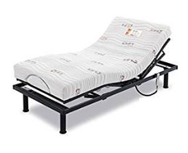 Somier articulado con colchón y tubos de gran resistencia, ideal para el descanso o para actividades de lectura.